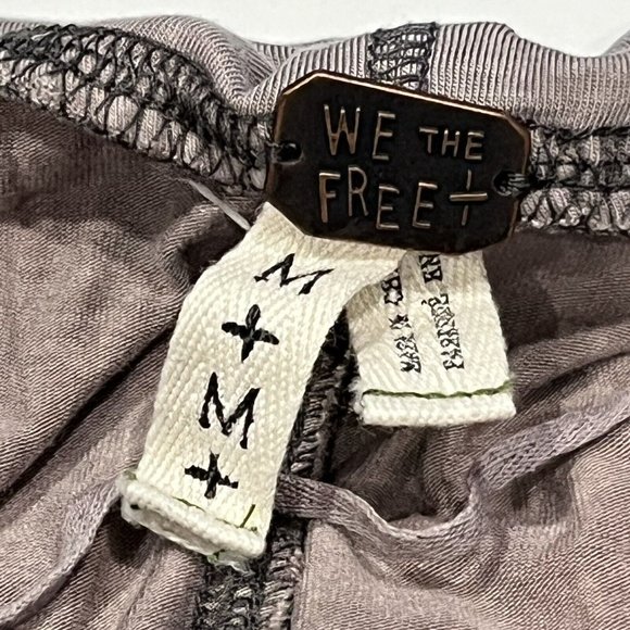 Free People We The Free Cosmo Cowl Long Sleeve Top Gray Women Size Medium - Picture 11 of 16